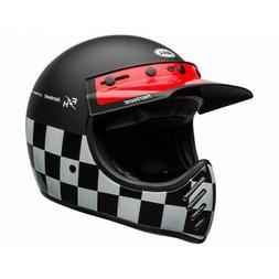 -3 Fasthouse Checkers Matte/gloss Black/white/red