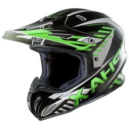 Off-road / Casque Cross - Noir Blanc Vert