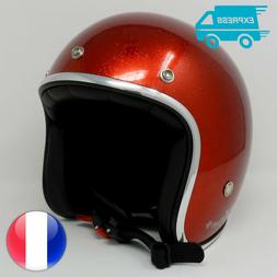 Casque bol jet Torx Wyatt Glitter rouge red paillet&eacute; brilla