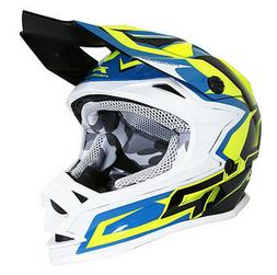 Cross Mx Bleu Jaune Moto Garcon Fille Neuf