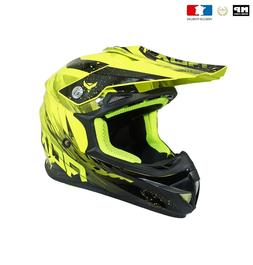 Quad Homologu&eacute; Jaune Fluo Brillant Double Boucle D