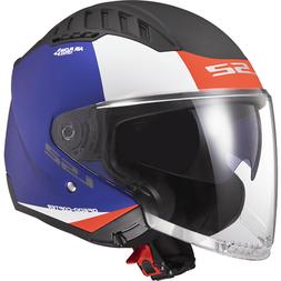 Jet Ls2 Of600 Copter Urbane Matt Blue Rouge