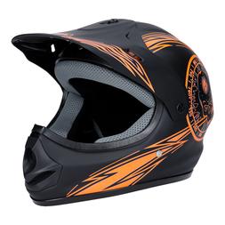 Noir-orange Mat Enfants Ab 3 Ann&eacute;es Enduro Quad Scooter Tra