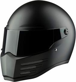 Casque Bandit Fighter Noir Mat   + Visi&egrave;re Fum&eacute;e