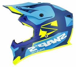 / Quad  Homologu&eacute; Bleu/jaune/fluo Mat