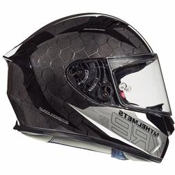 Casque Int&eacute;gral MT Helmet Kre Fum&eacute;e Carbone Blanc Taille M