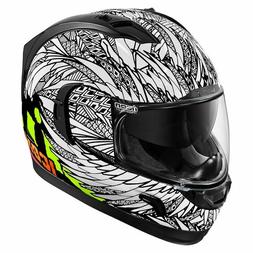 Casque Icon integrale Alliance Gt Birdstrike blanc taille L 