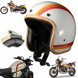 Casque Jet Approuv&eacute; Tribute Blanc Brillant Graphique Laverd