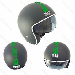 casque jet cgm vintage negro mate etoile