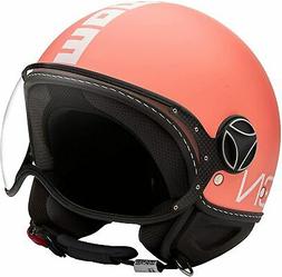 Casque Momo Design Fighter Fgtr Corail Matt Blanc Rose TG XX