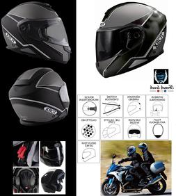 Double &eacute;crans Modulable Sun Visor+visi&egrave;re Clair Xs/s/m/l/x