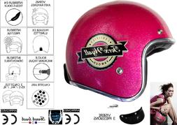Vintage Retro 3/4 Classic Custom Rose Metalflake Xs/s/m/l/xl