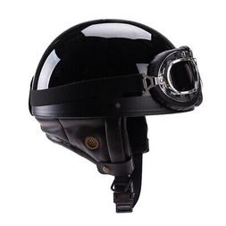 Demi-casque de Style allemand avec lunettes pour Couple adul