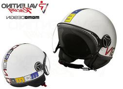 MOMO Design Fgtr Classic Casque Jet Multicolore Blanc Matt T