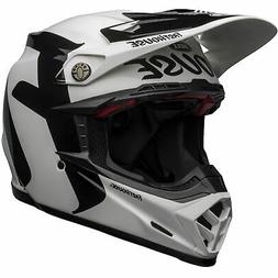 -9 Flex Newhall Homme Casque Pour Moto - White Black