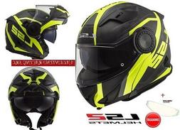 LS2 FF313 Casque Vortex Moduler Frame Carbone Hi Vis Yellow+