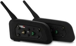 2pcs 1200m Bluetooth Casque Sans Fil Intercom Quad