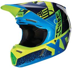 Cross Mx Casque - Bleu/vert Enfant Quad V&eacute;lo Bmx Mips
