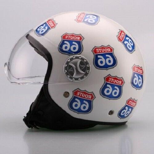 101 casque demi jet moto scooter visiere