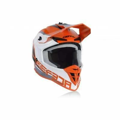 adultes lineaires motocross mx casque velo orange