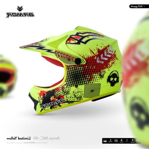 armor akc 49 ltd yellow casque cross