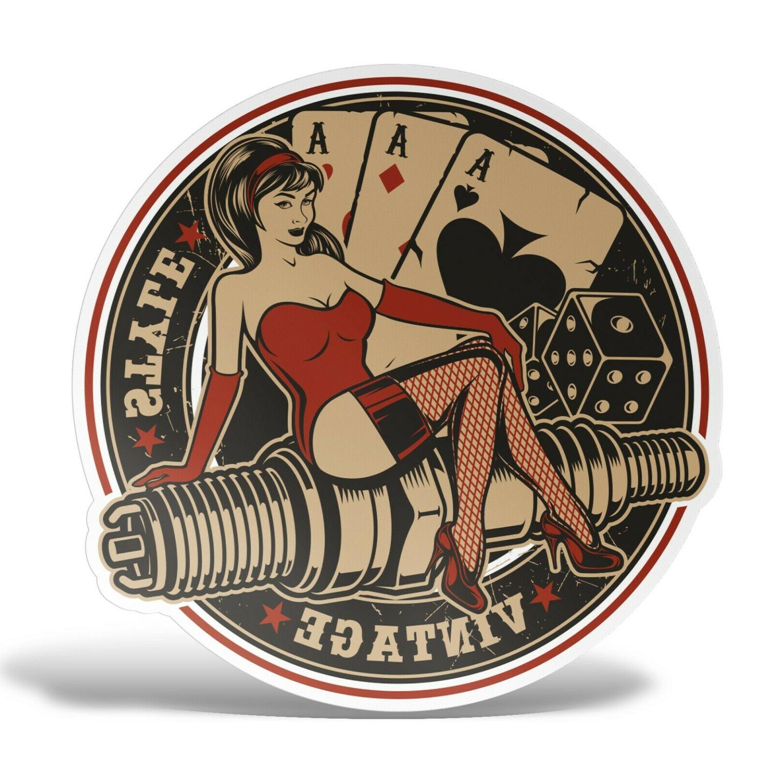 autocollant pin up motard autocollant decal casque