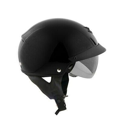 c110 demi casque solide noir hommes tout