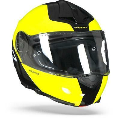 c3 pro split jaune casque moto modulable