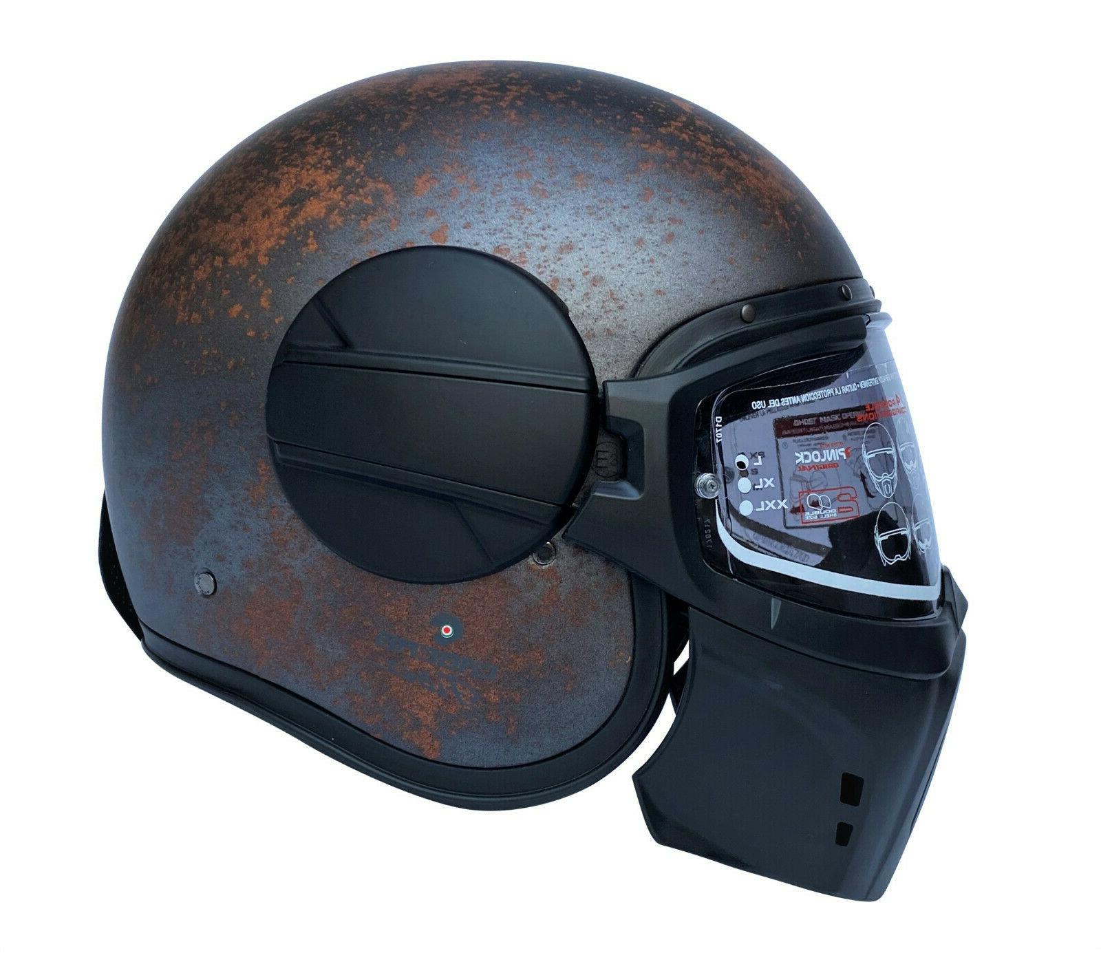 caberg fantome rusty casque jet rouille goupille
