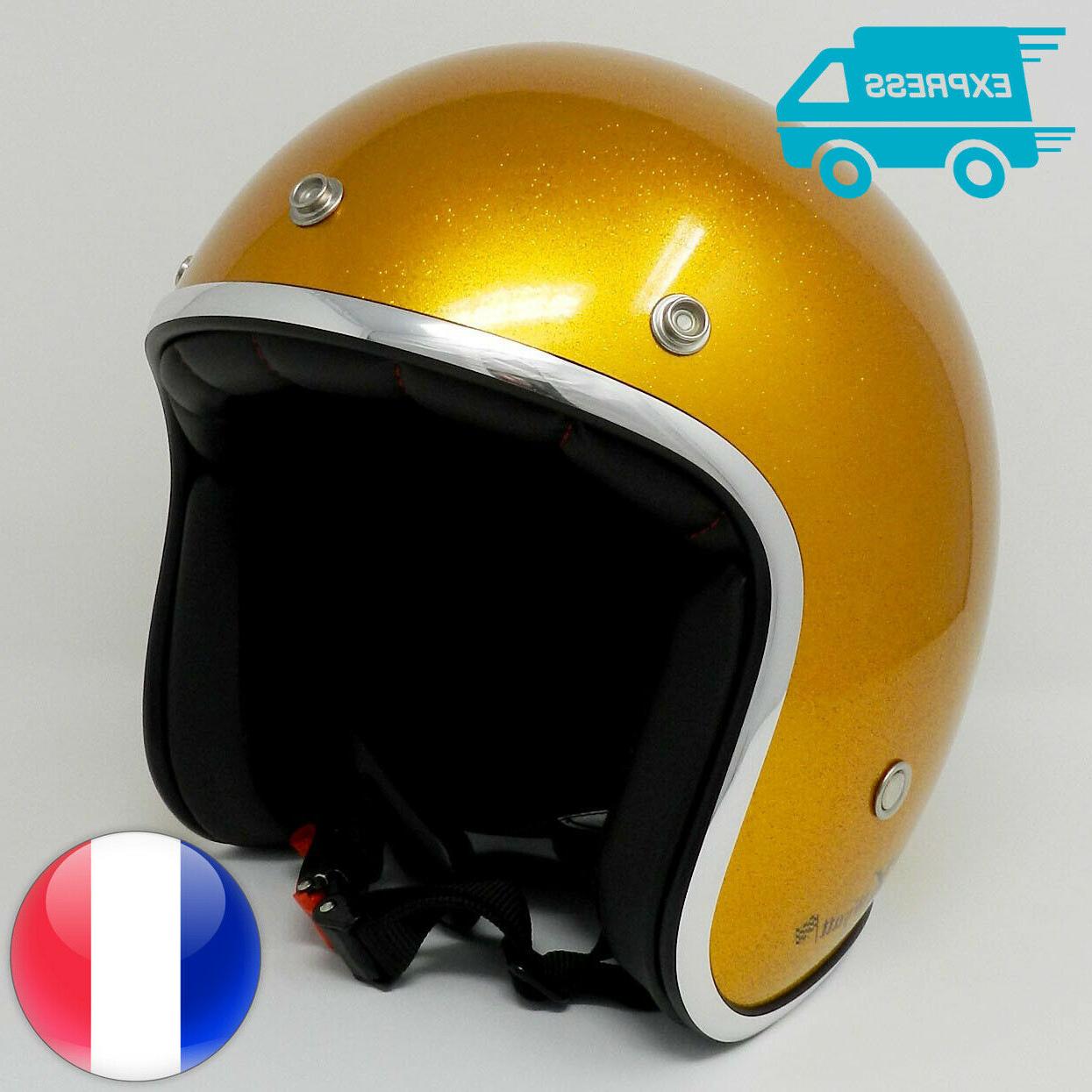casque bol jet wyatt glitter jaune yellow