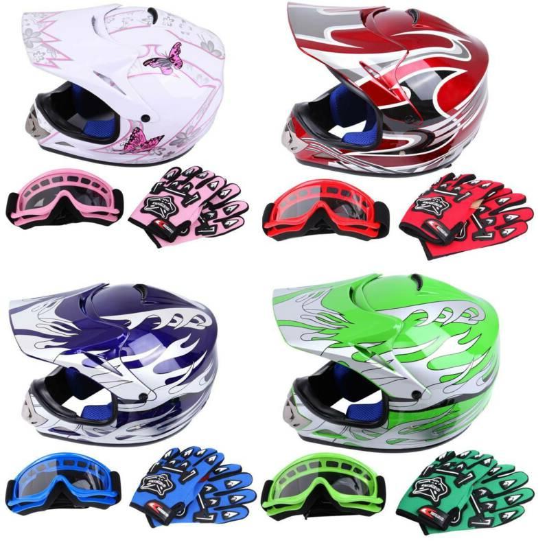 casque cross de moto crash enfants off