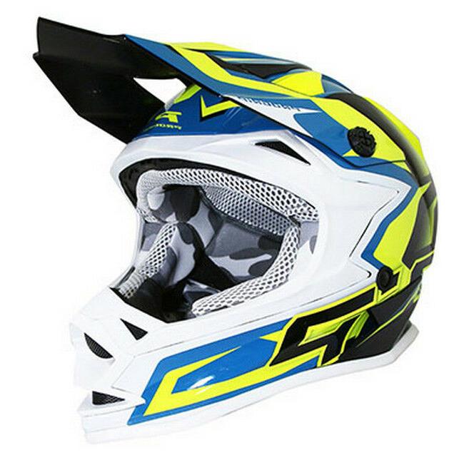 casque cross enfant 3009 motocross mx bleu
