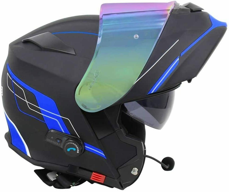 casque de moto a visiere anti buee