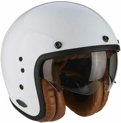 casque de moto belfast luxe couleur blanc