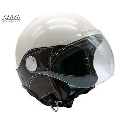 casque de moto djet trendy vision creme