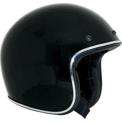 casque de moto jet noir type bonanza