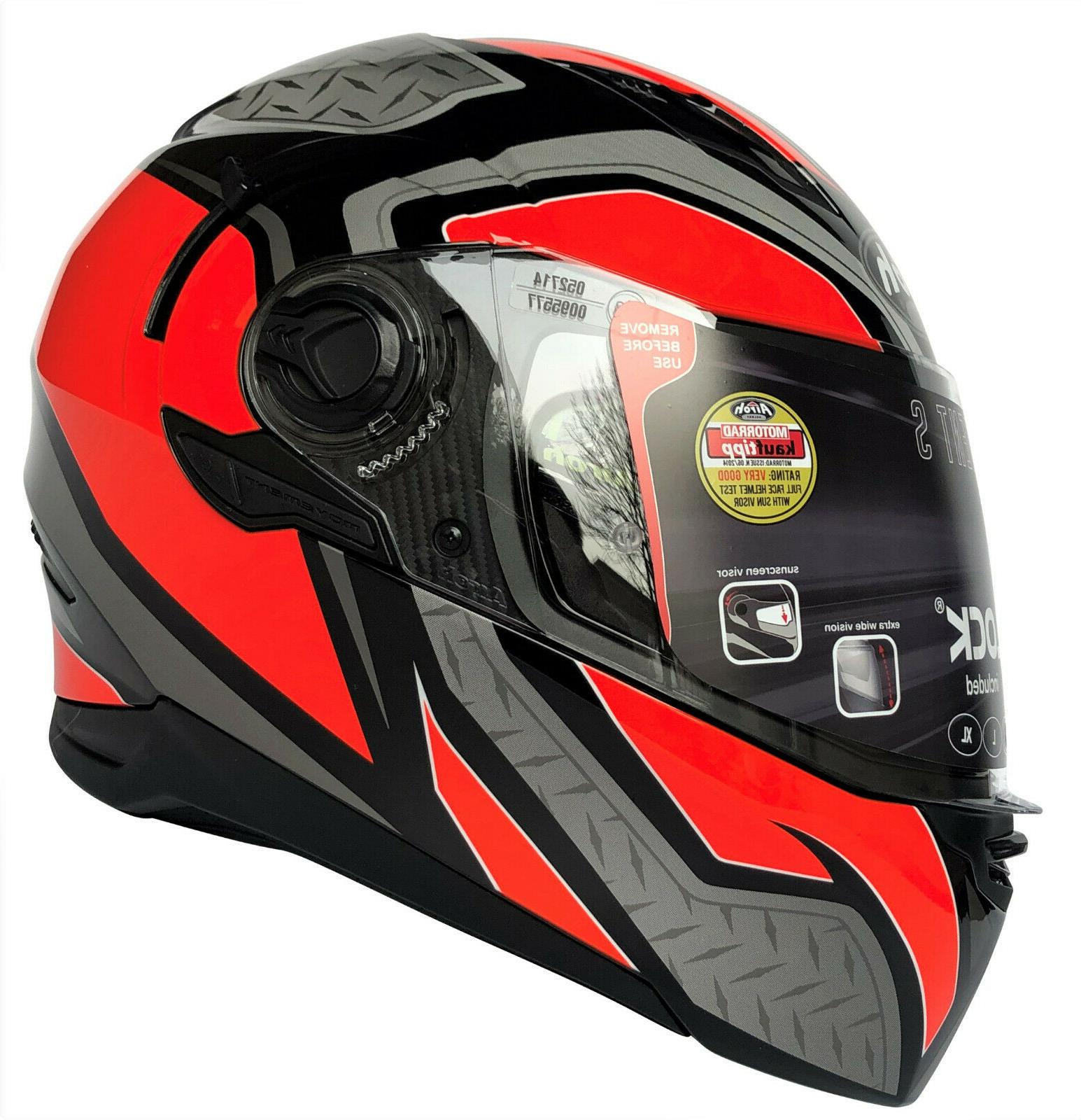 casque de moto movement steel orange casque