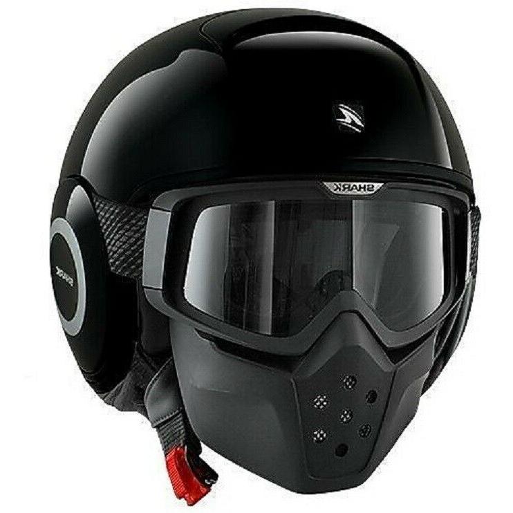 casque de moto street drak noir poli