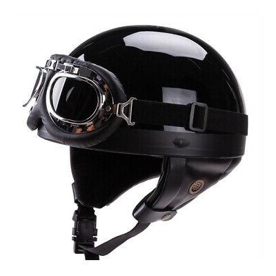 casque demi visage de moto de style