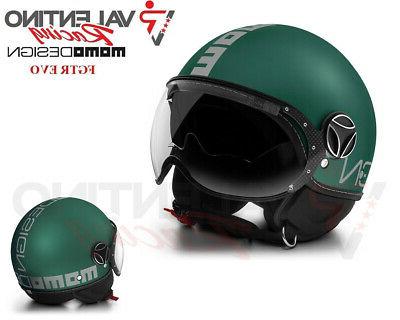 casque design fighter evo green mat argent