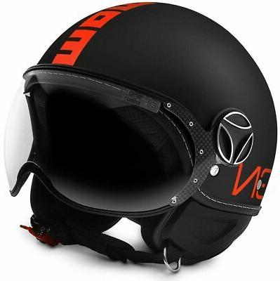casque design fighter fgtr noir mat orange