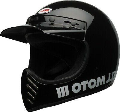 casque helmet moto 3 brillant black 7081023