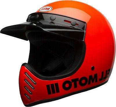 casque helmet moto 3 brillant orange 7081029