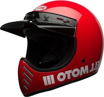 casque helmet moto 3 brillant rouge 7081035
