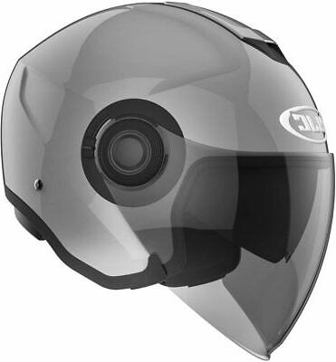 casque helmet moto demi jet i40 grey