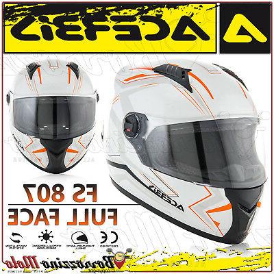casque integral fs 807 moto scooter full