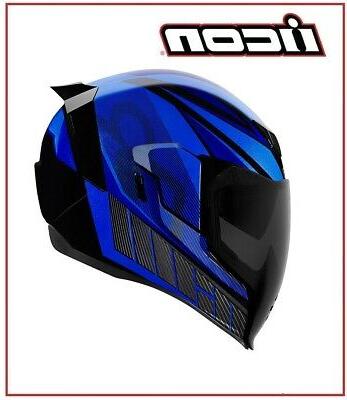casque integral moto airflite qb1 bleu helmet