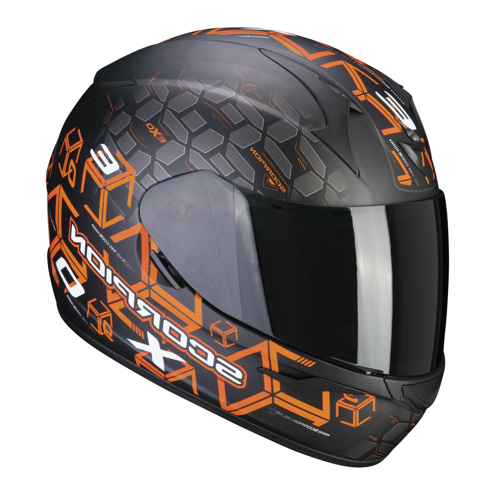 casque integral moto exo 390 cube noir