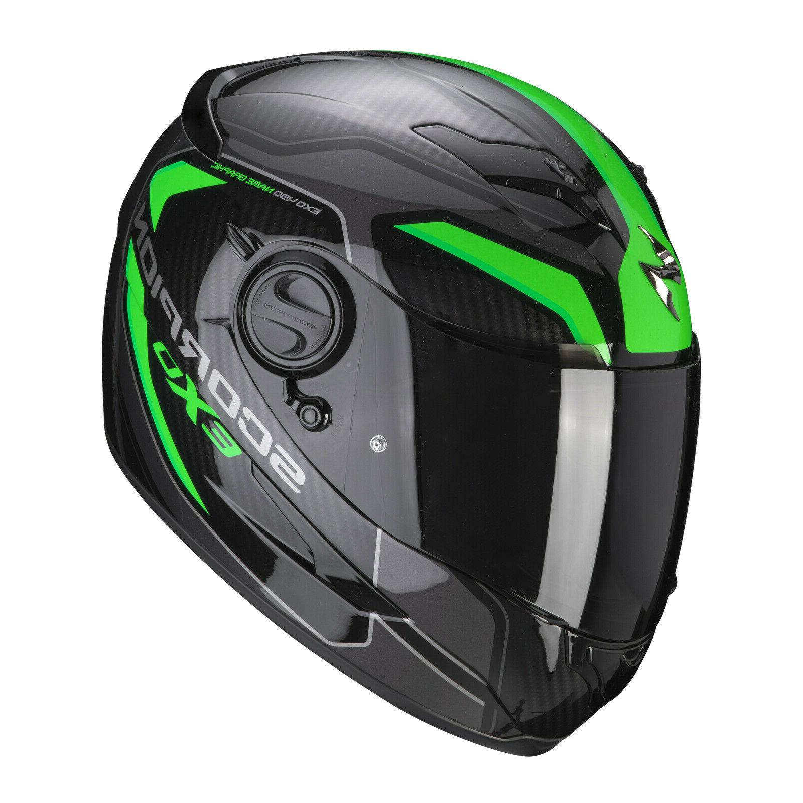 casque integral moto exo 490 supernova vert