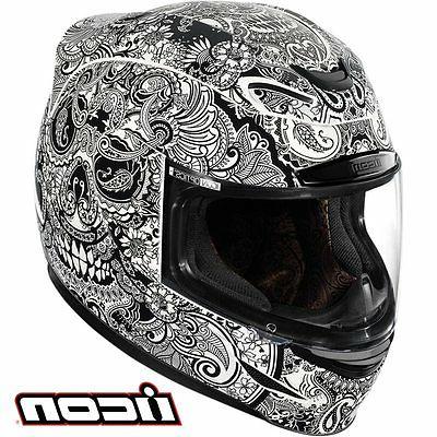 casque integral moto icon airmada chantilly white